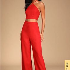 Size Medium. Bought For A Bachelorette Party But The Bottoms Were Too Big. I’m 5’10 And They Were Long Enough But Too Big Around My Waist (I’m 26”) Red Sleeveless Two-piece Set, Fitted Red Set For Holidays, Solid Two-piece Party Set, Red Party Sets, Red Party Sets For Spring, Solid Sleeveless Party Sets, Sleeveless Solid Sets For Party, Sleeveless Sets For Date Night, Red Spring Holiday Sets