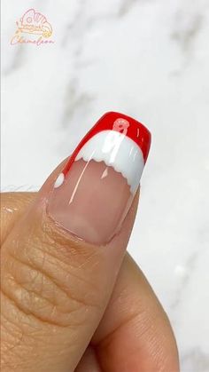 Christmas Nail Designs Easy, Nail Design Video, Christmas Nail Art Designs, Nail Art Designs Videos, Nail Idea