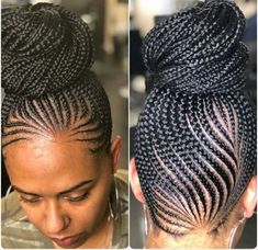 Big Cornrows Hairstyles, Big Cornrows, Cornrow Updo Hairstyles, Cornrows Hair, Ghana Braids, Twist Braid