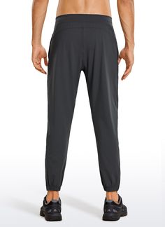 The lightweight Joggers are a bottom layer you can’t go wrong with. Made of breathable and soft fabric, which is lightweight, stretchy, and smooth on your skin, quickly wicks away sweat during workout. Feature & Fitting: 
 Design for workout 
 Drawsring closure, 28 inches 
 Invisible zipper pockets 
 Ankle zippers 
 True to size 
 Fabric: 
 Naturally breathable 
 Stretchy and sweat-wicking 
 Soft and smooth 
 
 Lightweight 
 69%Polyamide, 31%Spandex Athletic Fit Activewear With Light Support For Jogging, Light Support Athletic Fit Activewear For Jogging, Gray Activewear Long Pants With Comfort Waistband, Workout Pants With 4-way Stretch And Tapered Leg, Workout Tapered Leg Pants With 4-way Stretch, Functional Gray Running Bottoms, Gray Gym Pants With Comfort Waistband, Gray Stretch Joggers With Elastic Waistband, Versatile Athletic Fit Bottoms For Training