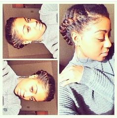 Protective style Flat Twists, Halo Braid, Protective Style, Flat Twist