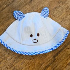 Infant Bucket Hat. Clean, Never Worn! Was A Gift, Recieved Two. Playful White Sun Hat For Summer, Playful White Bucket Sun Hat, Adjustable White Sun Hat For Playtime, Adjustable White Playful Bucket Hat, White Summer Sun Hat For Playtime, Fun White Cotton Sun Hat, Playful White Adjustable Bucket Hat, Playful Adjustable White Bucket Hat, White Bucket Hat For Playtime