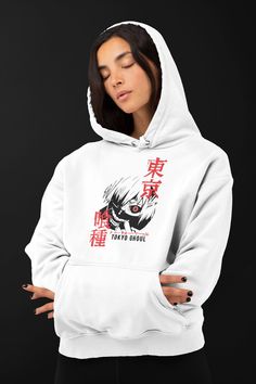 🌟 Immerse yourself in the dark world of Tokyo Ghoul with this unique hoodie featuring Kaneki Ken, an iconic character from the series. A must-have for any anime lover who wants to complement their style with a touch of Tokyo Ghoul! 💀 Discover more items in our shop! 👉🛍️ https://www.etsy.com/de/shop/SomethingAnimeShop?ref=seller-platform-mcnav 🔍 DETAILS Material: Plain colours consist of 50% pre-shrunk cotton and 50% polyester Size: Available from S to 5XL 🚚 SHIPPING AND PRODUCTION TIME 🕒 White Anime Style Winter Hoodie, Casual Graphic Print Hoodie For Cosplay, Cotton Hoodie For Streetwear And Cosplay Events, Cotton Hoodie For Streetwear And Cosplay, White Cotton Sweatshirt For Cosplay, Anime Style Hoodie For Cosplay In Winter, Hooded Hoodie For Cosplay Events, Anime Style Hoodie For Winter Cosplay, White Anime Hoodie For Winter