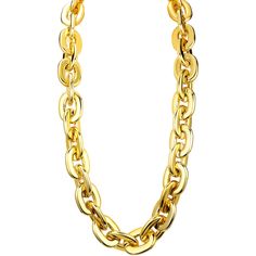 PRICES MAY VARY. Versatile: This gold chain necklace goes with everything from a little black dress to jeans and a t-shirt. It's perfect for parties, festivals, concerts, hip hop rapper style and Halloween costumes. Big and bold: This plastic necklace is 39.4 inches/100 cm long, making a big statement. The chunky chain is lightweight and easy to wear. High quality: The plastic jumbo necklace is made of high-quality plastic, so it's durable and won't break easily, is a great gift for friends, lov Big Gold Necklace, Big Gold Chains, Plastic Necklace, Chunky Gold Necklaces, Rapper Style, Chunky Gold Chain, Family Package, Gold Chain Necklace, Everyday Wardrobe