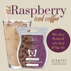 an advertisement for a iced coffee drink with a butterfly on the side and a pink striped straw