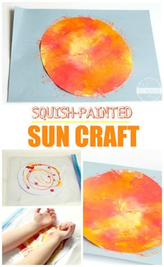 this is an easy and fun art project for kids to do with the sun craft