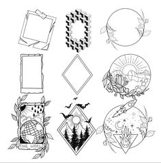 an assortment of different shapes and designs