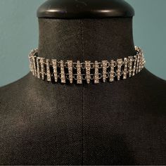 Kenneth Cole Choker. Stainless With Crystal Stones. Never Worn Kept In Storage. Final Sale Crystal Stones, Pearl Choker, Kenneth Cole Reaction, Kenneth Cole, Corsets, Stones And Crystals, Womens Jewelry Necklace, Final Sale, Choker