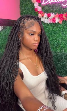 Summer Black Hairstyles Braids, Foc Locs Hairstyles Long, Soft Locks With Curls, Hairstyle With Locs, Faux Locs Human Hair, Summer Hair Styles Black Women, Small Soft Locs, Soft Locs With Curls, Bohemian Soft Locs