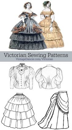 24+ Brilliant Photo of Victorian Sewing Patterns Victorian Sewing Patterns Victorian Sewing Patterns Dress Blouse Hat Coat Skirts #FreeSewingPatterns Victorian Style Outfits, Victorian Sewing Patterns, Victorian Dress Pattern, Victorian Style Clothing, Victorian Sewing, Costume Carnaval, Dress Sewing Patterns Free, Victorian Fashion Dresses