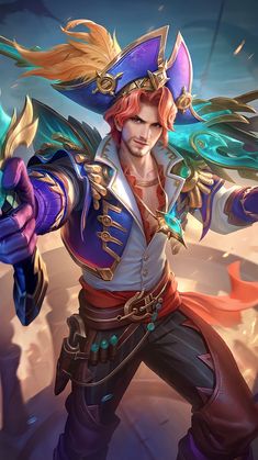 Lane Mobile Legend, Gold Lane, Legends Wallpaper, Alastor Hazbin Hotel, Anime Body Drawing, Anime Hair, New Skin