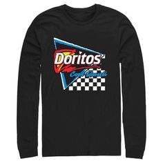 Whether you're a Cool Ranch or a Nacho Cheese person, everyone can agree on one thing, Doritos are always a crowd-pleaser! Get ready to show your love for your favorite chips with these spicy new officially licensed designs from Doritos! This Men's Doritos Cool Ranch Retro Logo Graphic Long-Sleeve T-Shirt features the retro Doritos Cool Ranch triangle logo you know and remember across the front. Grab some Doritos styles today for a delicious new look! Nacho Cheese, Sleeve Packaging, Retro Logo, Crowd Pleaser, Triangle Logo, Logo Graphic, Tee Design, Perfect Shirt, Black Media