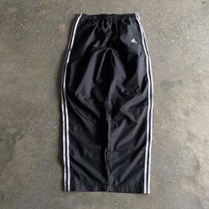 Vintage 90’s Baggy Black Adidas Button Down Track... - Depop 90s Baggy, Vintage Adidas, Men's Sweatpants, Mens Sweatpants, Black Adidas, Mens Bottom, Adidas Men, Track Pants, Sweatpants