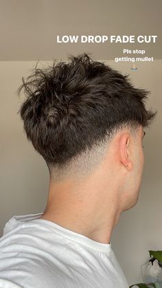 #haircut #hairstyles #barber #barbershop #aesthetic #fade #fadecut #menhairstyle #mensfashion #instagram #1 #cabello #belleza Drop Fade Crop Top, Men’s Drop Fade Haircut, Drop Low Fade Haircut, Low Skin Fade Buzzcut, Drop Fade Messy Fringe, Mid Taper Fade Straight Hair, Drop Fade Textured Fringe, Mens Low Drop Fade Haircut, Low Taper Mullet Straight Hair