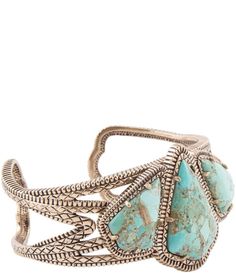 From Barse, this bracelet features: Cuff braceletsBronze metal Oxidized finishGenuine turquoise stonesAdjusts to fit most wristsApprox. 1.5" wide, at its widest pointCrafted and finished by handImported. Turquoise Metal Bangle Cuff Bracelet, Elegant Turquoise Bracelets With Patina, Elegant Turquoise Bracelet With Patina, Statement Cuff Bracelet, Genuine Turquoise, Dillard's, Knee High Boots, High Boots, Cuff Bracelet