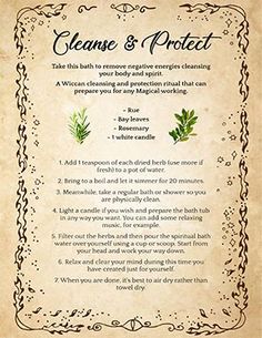 ▶️ ‘Cleanse & Protect’: A Pre-Spell Spiritual Bath – Spells8 Lunar Witch, White Magic Spells, Moon Spells, Spiritual Bath