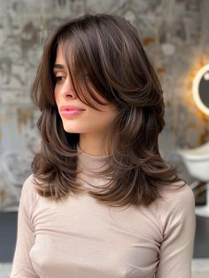 Trendy Shoulder Length Cuts with Curtain Bangs for All Face Shapes Aesthetic Haircuts With Curtain Bangs, U Shape Haircut With Curtain Bangs, Layered Mid Length Hair Curtain Bangs, Haïr Cut For Shoulder Length Hair, Hairstyles For Low Volume Hair, Curtain Bangs And Shoulder Length Hair, Shoulder Cut With Bangs, Curtain Bangs For Shoulder Length Hair, Layers Shoulder Length