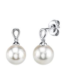 Japanese Akoya Pearl Sherry Earrings Pearl Earrings Designs, South Sea Pearls Earrings, How To Clean Earrings, Akoya Pearl Earrings, Pearl Jewelry Gift, Cultured Pearl Bracelet, Hot Jewelry, Pearl Types, Akoya Pearls