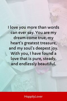 A sweet I love you message can make sure your partner knows how you feel about them. It’s nice to remind your special someone just how much they mean to you and when you express how much you care, you can keep the love alive and spark some romance with your sweetheart.