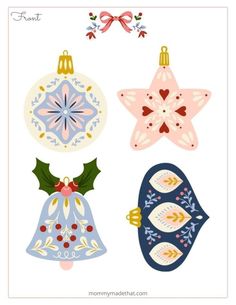 Christmas Art Design, Ornament Coloring Pages, Nordic Ornaments, Ornament Coloring, Christmas Ornament Coloring Page, Folksy Christmas, Printable Christmas Ornaments, Diy Christmas Wreaths Ideas, Christmas Wreaths Ideas