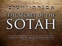 the secret of the sotah is written in two different languages, and it appears to be an ancient language