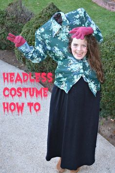 Halloween Headless Costume, Headless Woman Costume, Halloween Diy Costumes Women, Headless Costume Diy, Headless Costume, Headless Woman, Diy Halloween Dress, Halloween Dress Up Ideas, Maquillage Halloween Simple