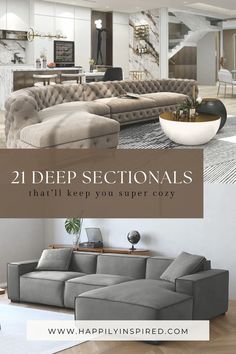 Having a beautiful space is great—but there is nothing better than a space that is both beautiful and functional for unwinding after a long day. In this article, we’ve included the best oversized sectionals for all design styles and budgets! We also have an entire sectional on sectionals and sofas, so make sure to check-out!