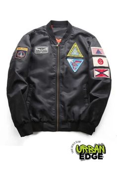 Men's MA-1 Bomber Jacket Pilot Air Force, Army Jacket Men, Military Motorcycle, Print Outerwear, Tactical Jacket, Stand Collar Jackets, Estilo Preppy, Army Jacket