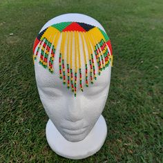 100 % Handmade with fine beads. One size fits most, Beaded Zulu tassel necklace that can also be worn as a head band. The band is multicolored and the tassel has a solid color with a finish of different colors. We have five solid colors for the tassel, Red, Orange, Blue, white and yellow. Made in South Africa, Durban. Zulu Head Beads, Adjustable Multicolor Headband For Festivals, Handmade Multicolor Festival Headband, Handmade Multicolor Headband For Festivals, Adjustable Beaded Bohemian Headband, Adjustable Bohemian Beaded Headband, Beaded Festival Headband, Festival Beaded Headband, Beaded Headband For Festivals