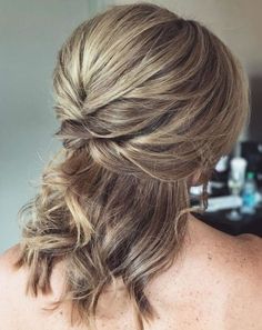 Wedding Half Updo, Bridesmaid Hair Side, Mother Of The Groom Hairstyles, Half Updo Hairstyles, Wedding Hairstyles Medium Length, Mother Of The Bride Hair, Bridesmaid Hair Half Up, Bridesmaid Hair Short, Half Updo