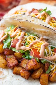 this spicy potato and soft tacos recipe is so good it's easy to make