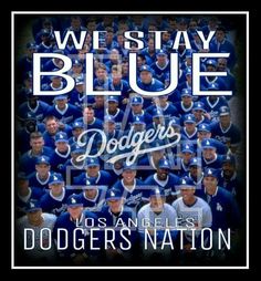 the los angeles dodgers team is shown in this poster