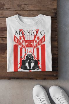 Keywords: Vintage Monaco T-Shirt, Monaco Grand Prix Hoodie, Race Sweatshirt, GP Tee,  Race Shirt, GP Lover Gift, Retro Race Clothing, -------------------------------------------------------------------------------------------------------------- Quality This shirt is a UNISEX. Soft cotton and quality print make. Find Your Size See the last photo to find your size. Compare the measurements with your own shirt. Shipping We partner with fast and quality printing company in US and EU locations. The products are custom made to order, it takes 2 to 3 days. Shipping and delivery takes 2 to 3 days after production.  Thank you for choosing us.❤ Appo Shirt Vintage Monaco, Races Outfit, Monaco Grand Prix, Racing Shirts, Printing Company, Retro Tshirt, White Hoodie, White Sweatshirt, Grand Prix