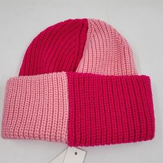 Aqua Color Block Pattern Beanie Women'S One Size Pink Multi Deep Cuff Knitted + Aqua Color Block Pattern Beanie Women's One Size Pink Multi Deep Cuff Knitted Retail $58.00 Stay Cozy And Stylish With This Aqua Color Block Pattern Beanie. Made From Breathable Acrylic Material, This Knit Beanie Features A Colorful Pink Multi Pattern That's Perfect For Casual Occasions. It Comes In One Size With A Deep Cuff For A Snug Fit. The Beanie Is Perfect For Winter, Fall, And Spring Seasons And Is Suitab Pink Cozy Beanie One Size, Pink Beanie One Size Fits Most, Cozy Pink Beanie One Size, Pink One-size Beanie, Trendy Pink Fall Beanie, Casual Pink Beanie For Spring, Trendy Knitted Spring Beanie, Trendy Pink Beanie For Spring, One Size Pink Soft Knit Beanie