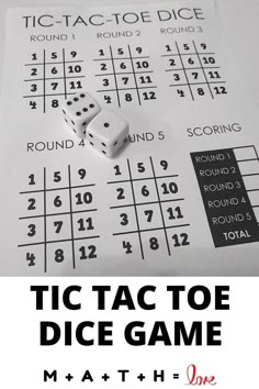 tic tac toe dice game. Addition Dice Games, Dice Game For Large Group, Special Needs Games Activities, Dice Games Kids, Math Dice Games 3rd Grade, Fun Lessons For Elementary School, Dice Bingo Free Printable, Back And Forth Dice Game, Dice Games For Kids Free Printables