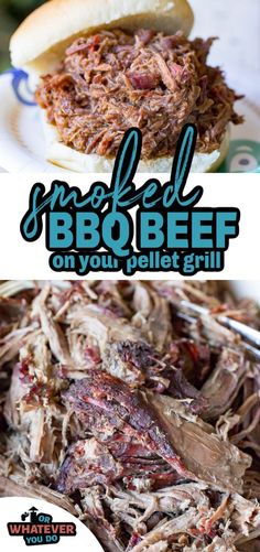 pulled bbq beef on a pellet grill