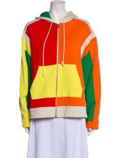 Loewe Oversize Zip Up 'Multicolor' HoodieFrom the 2023 Collection by JW AndersonRedColorblock PatternLong Sleeve with Crew NeckExposed Zip Closure at FrontDesigner Fit: Tops by Loewe typically fit true to size. Sporty Multicolor Fall Sweatshirt, Sporty Multicolor Sweatshirt For Fall, Multicolor Color Block Cotton Sweatshirt, Spring Multicolor Color Block Hoodie, Spring Color Block Multicolor Hoodie, Multicolor Patchwork Hoodie Sweatshirt, Multicolor Color Block Hoodie For Fall, Pattern Hoodie, 2023 Collection