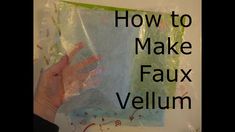 a person holding up a bag with fake hand prints on it and the words how to make faux