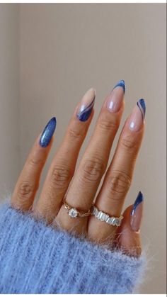 Discover 20+ trendy Blue Nails you can't miss on Pinterest right now! From Dark Blue Nails to elegant Navy Nails, these ideas will elevate your Casual Nails game. Explore stunning Blue Gel Nails, chic Simple Gel Nails, and creative Blue Nail Art Designs. Get inspired with Royal Blue Nails, Blue And White Nails, and even Navy Blue Nails for a bold look. Perfect for fans of Nail Art Bleu and those seeking unique Nagel Inspo with a Smink Inspiration twist! Nails Blue And White, Nail Art Bleu, Blue Nail Art Designs, Royal Blue Nails, Dark Blue Nails