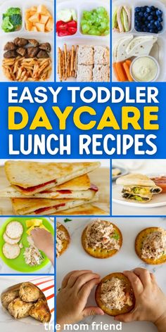 easy toddler day care lunch recipes