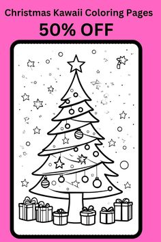 christmas kawaii coloring pages 50 % off on all items from the store, and it's free to print