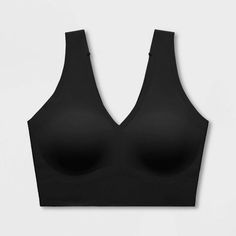 True & Co. True Everybody Women's V Neck Bra : Target Fitted Black V-neck Sports Bra, Black Seamless V-neck Sports Bra, Soft Touch Stretch V-neck Bra, V-neck Seamless Stretch Bra, Compressive Seamless V-neck Sports Bra, Seamless Fitted V-neck Shapewear, Fitted Black Sports Bra With V-neck, Seamless Low-cut Sports Bra, Black V-neck Sports Bra