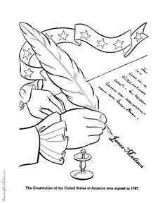 the declaration of the united states of america as depicted in this coloring page for kids