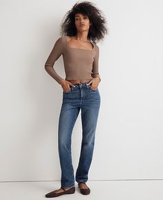 The Perfect Vintage Jean | Madewell Perfect Vintage Jean Madewell, 80s Womens Fashion, Parisian Wardrobe, Best Jeans For Women, Types Of Jeans, Madewell Jeans, Best Jeans, Your Mom, Jeans For Sale