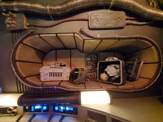 the inside of a space station with various electronics