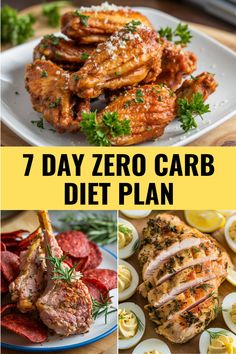 7 Day Zero Carb Diet Plan Strict Low Carb Meal Plan, No Carb Weekly Meal Plan, Carbohydrates Free Recipes, Zero Carb Salads, 40 Protein 30 Fat 30 Carbs Meal Plan, Low Carb And Fat Recipes, Consistent Carbohydrate Meal Plan, 20 Carbs Per Day Meal Plan, Zero Carb Foods List