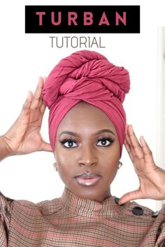 How To Wrap A Turban, Hair Scarf Styles Tutorials, Headwrap Styles For Short Hair, Scarf Head Wrap Tutorial, African Head Wraps Tutorial, Diy Head Scarf, Tie A Turban, Turban Styles