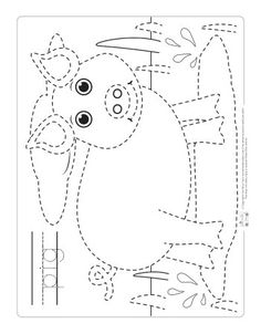 an animal cut out to make it's own pattern