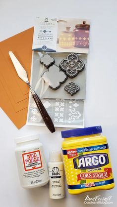 the supplies needed to make an art project