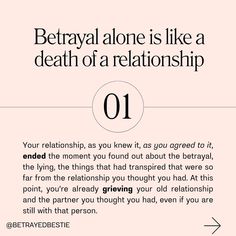 I don’t know who came up with waiting a year, and I definitely don’t understand how that can apply to ALL relationships. As a betrayal trauma + breakup coach, I understand the nuances of ending your relationship after some form of s*xual betrayal (like cheating, p*rn use) has happened in the relationship. The first module in Betrayed Bestie Academy is psychoeducation, so you can truly understand what you’ve been through and lay the foundation for the further mindset work, goal setting, an... Betrayed By Your Lover, Fixing A Relationship After Cheating, Betrayal Recovery, Betrayal Quotes Love, Healing After Betrayal, Relationship Betrayal, Relationship After Cheating, Infidelity Quotes, Emotional Therapy